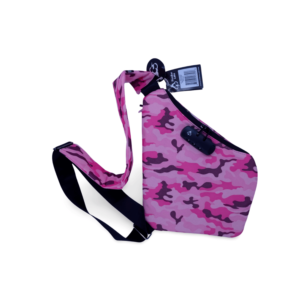 North Carolina Dispensary Smell Proof Crossbody Bag - Fashionable, Discreet + Hidden Lock (FireBar Labs x PBAL)