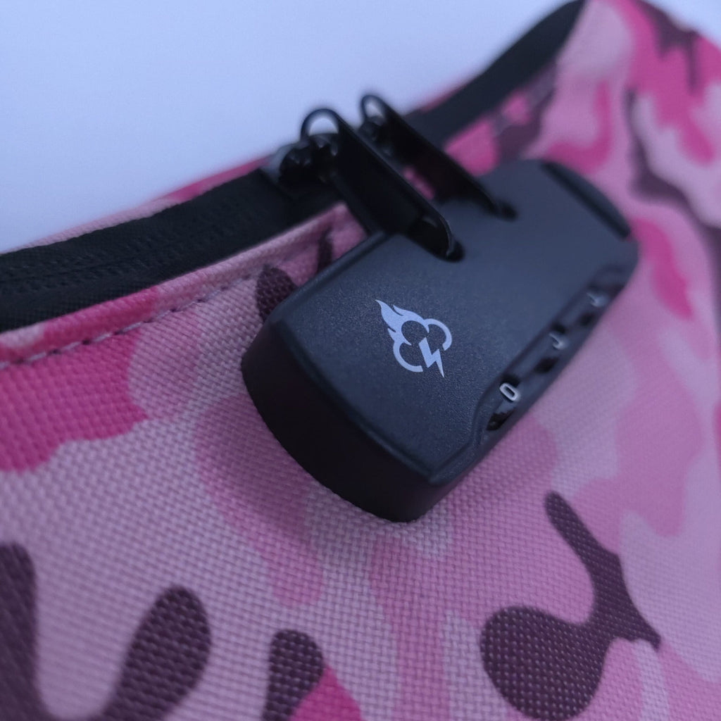 North Carolina Dispensary Smell Proof Crossbody Bag - Fashionable, Discreet + Hidden Lock (FireBar Labs x PBAL)