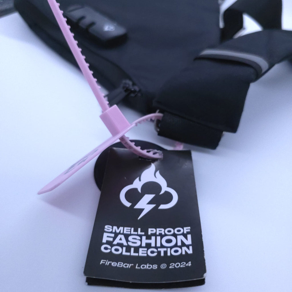 North Carolina Dispensary Smell Proof Crossbody Bag - Fashionable, Discreet + Hidden Lock (FireBar Labs x PBAL)