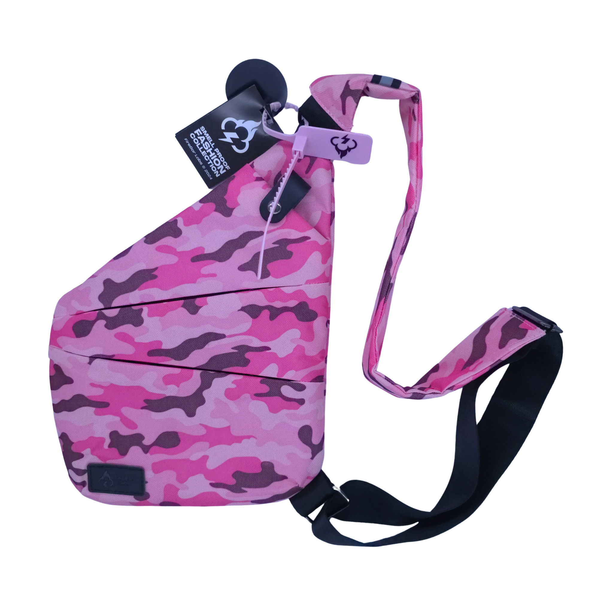 North Carolina Dispensary Smell Proof Crossbody Bag - Fashionable, Discreet + Hidden Lock (FireBar Labs x PBAL)