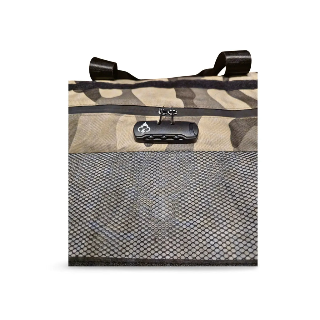 North Carolina Dispensary Smell Proof Max Duffle Bag - Fashionable, Discreet + Hidden Lock (FireBar Labs x PBAL)