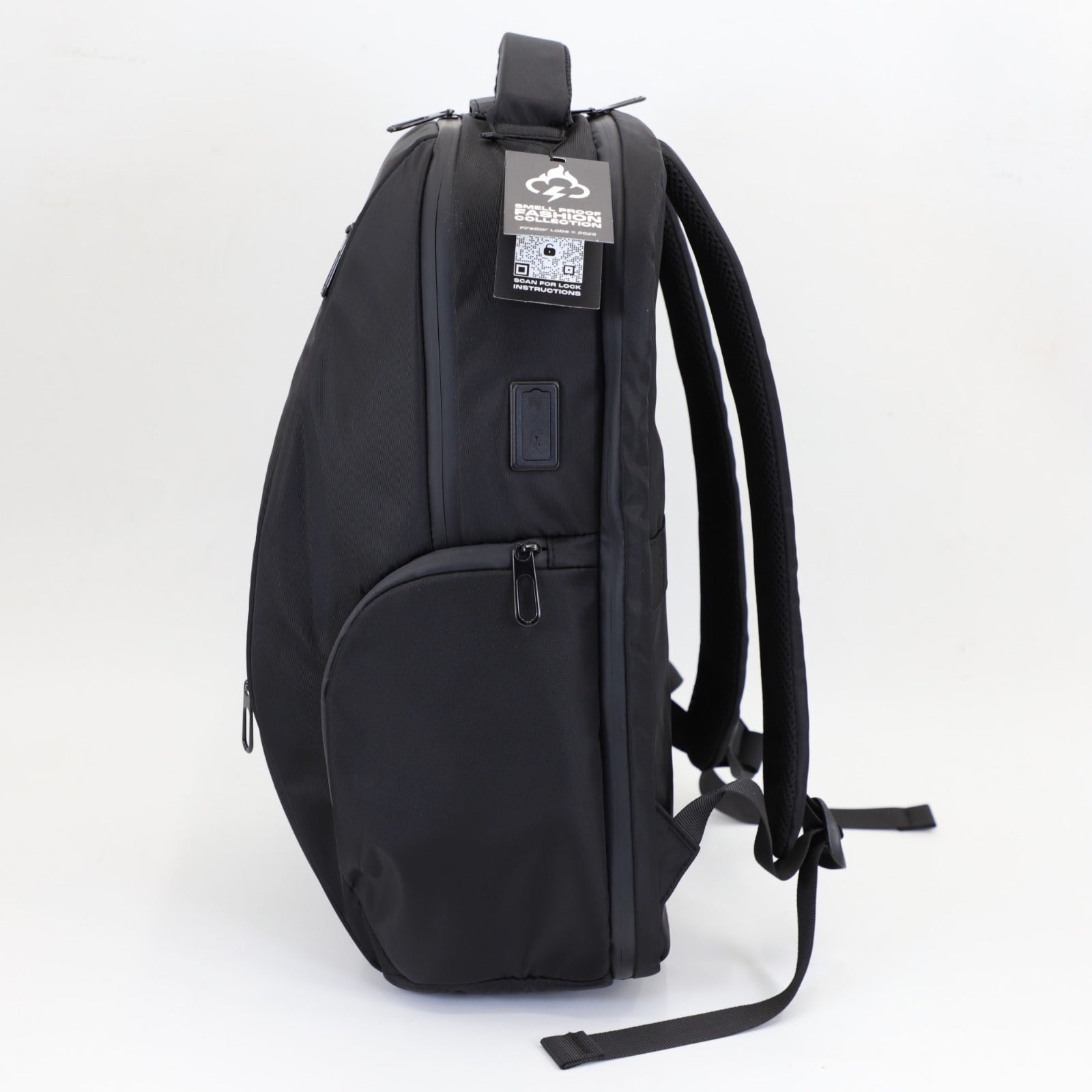 North Carolina Dispensary Executive Tech Elite Backpack w/USB-C Fast Charge Port + Hidden Lock (FireBar Labs x PBAL)