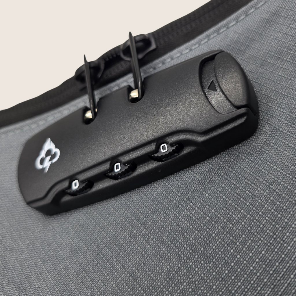 North Carolina Dispensary Smell Proof Crossbody Bag - Fashionable, Discreet + Hidden Lock (FireBar Labs x PBAL)