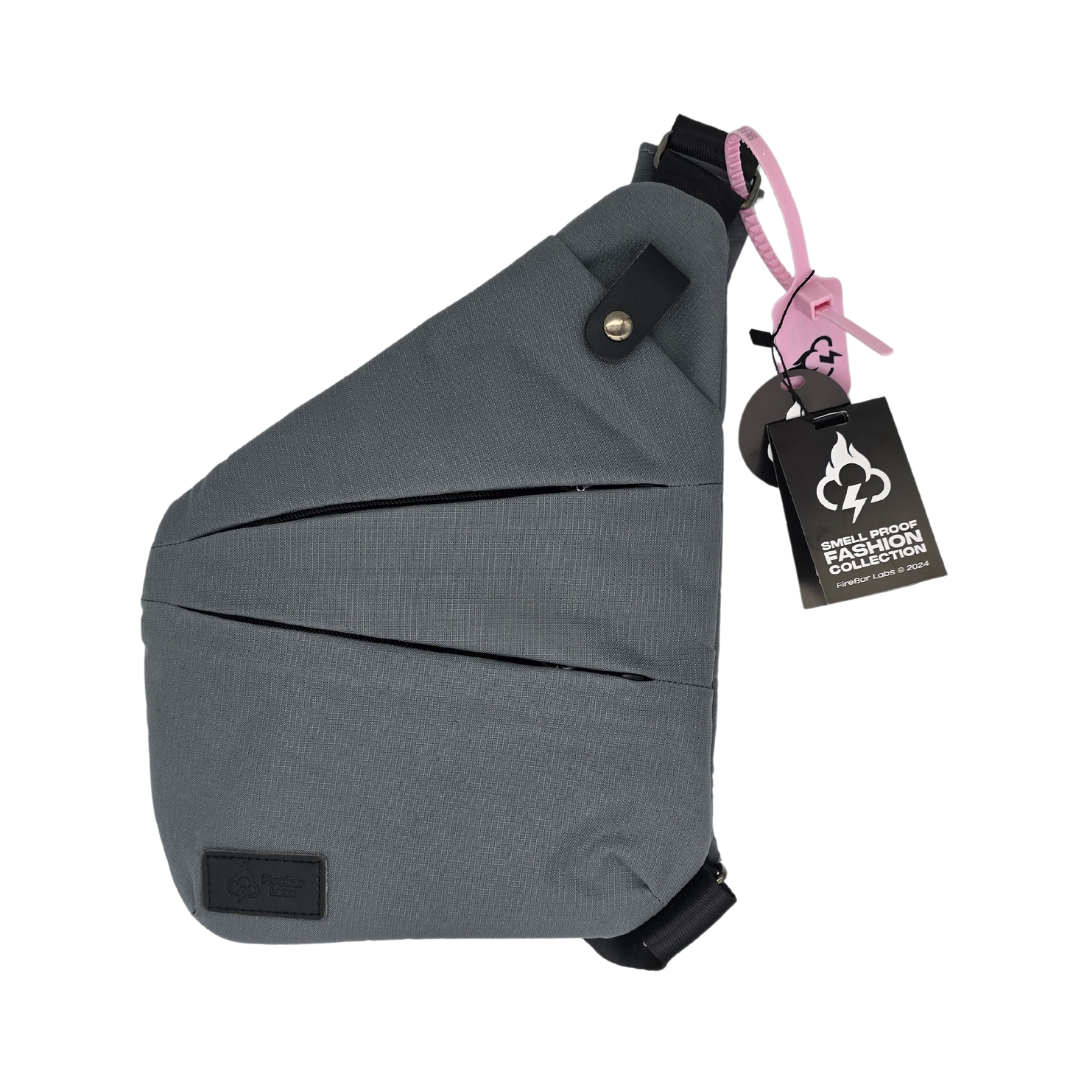 North Carolina Dispensary Smell Proof Crossbody Bag - Fashionable, Discreet + Hidden Lock (FireBar Labs x PBAL)