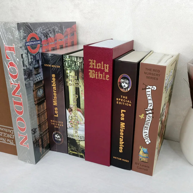 North Carolina Dispensary Hidden Book Safe with Key Lock — Metal Interior Stash Box for Cash, Jewelry & Passports — Realistic Classic Book Design