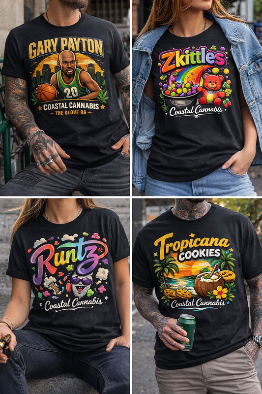 Coastal Cannabis 2026 T-Shirt Designs