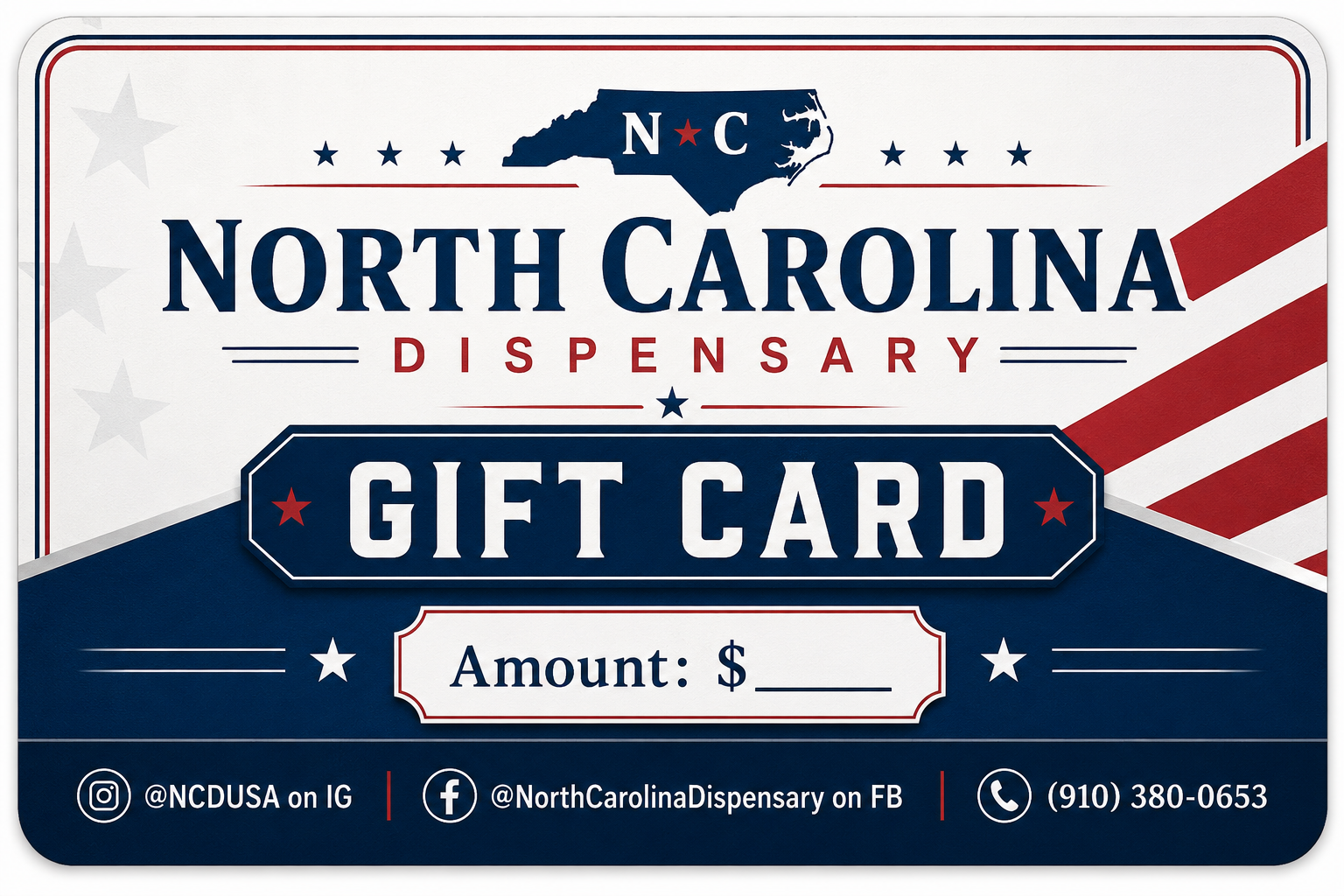 North Carolina Dispensary Gift Card