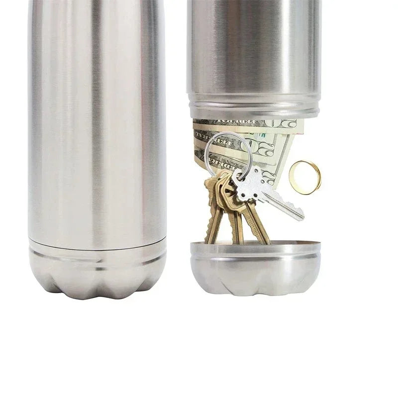 North Carolina Dispensary 750ml (25.4oz) Diversion Water Bottle with Secret Compartment — Portable Stash, Pill Organizer & Money/Key Safe