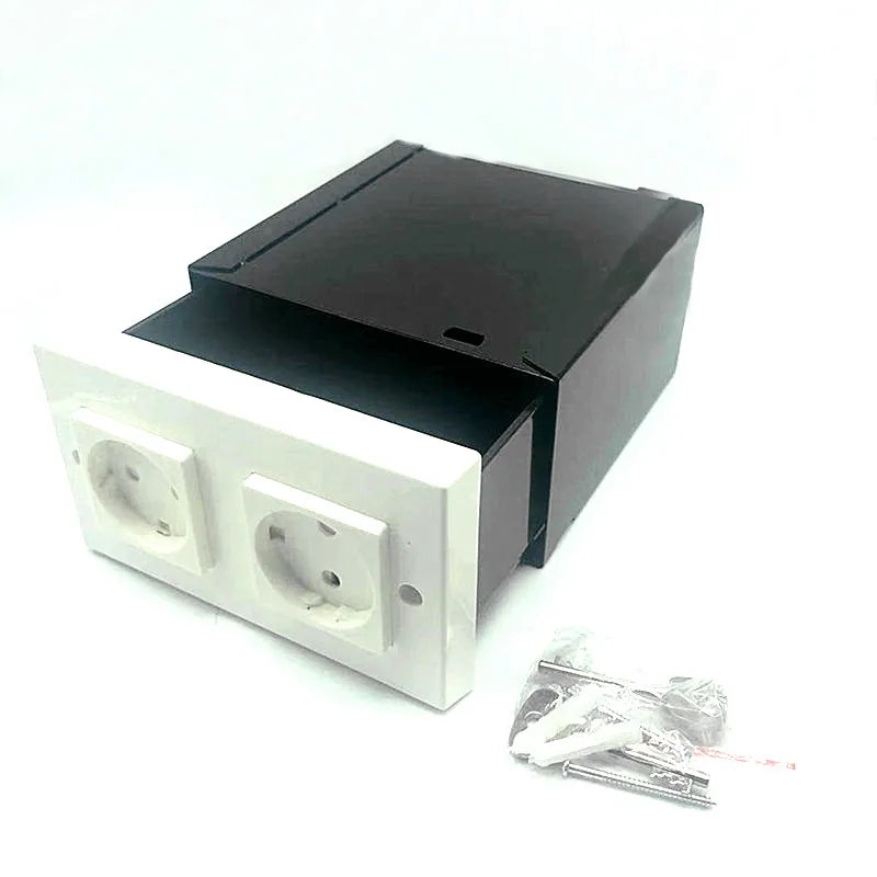 North Carolina Dispensary Hidden Wall Safe Double Plug European Socket Diversion Stash Box with Key
