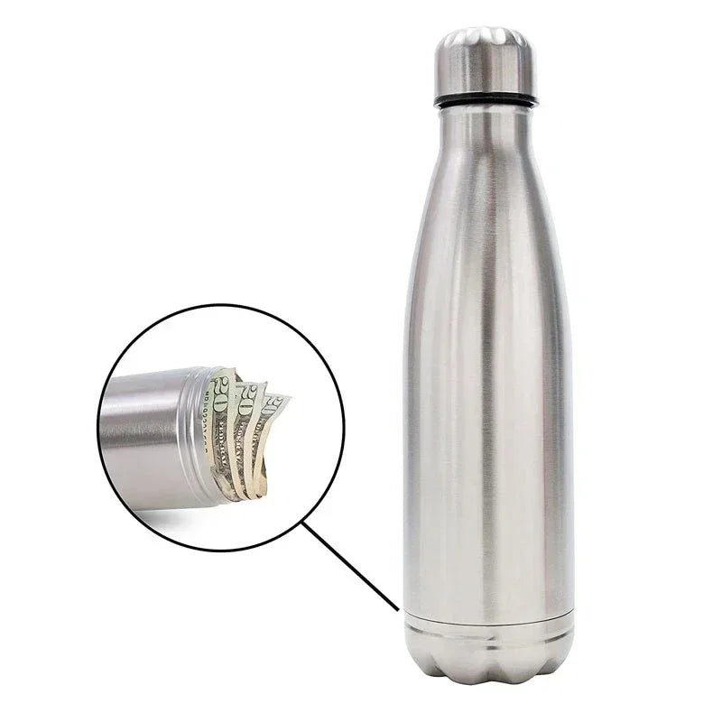North Carolina Dispensary 750ml (25.4oz) Diversion Water Bottle with Secret Compartment — Portable Stash, Pill Organizer & Money/Key Safe