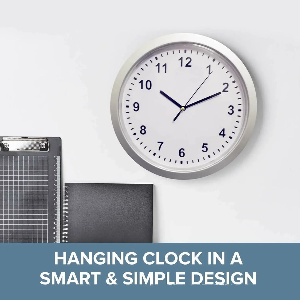 North Carolina Dispensary Hidden Stash Wall Clock Safe — Silent Decorative Clock with Concealed Compartment for Cash, Jewelry & Keys