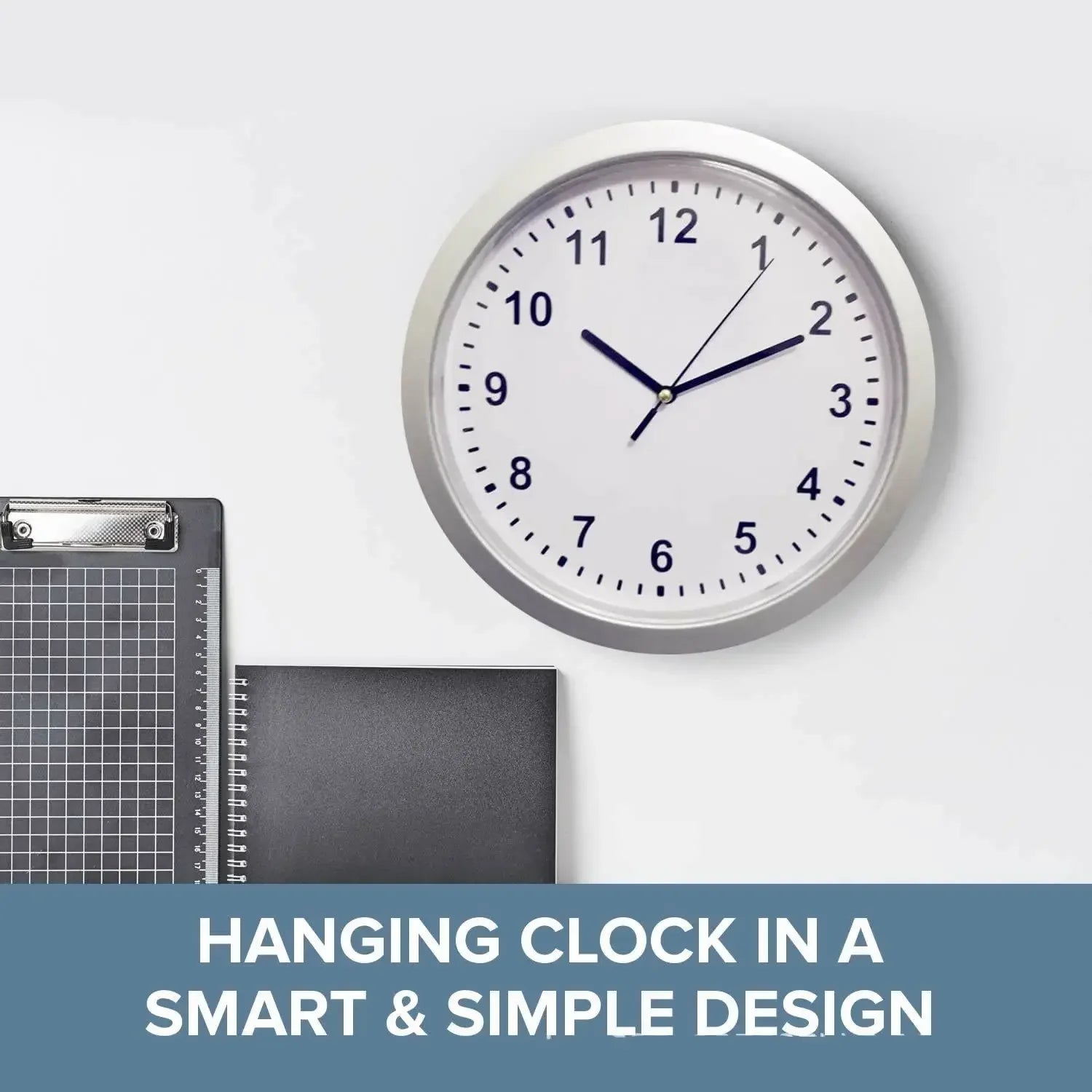 North Carolina Dispensary Hidden Stash Wall Clock Safe — Silent Decorative Clock with Concealed Compartment for Cash, Jewelry & Keys