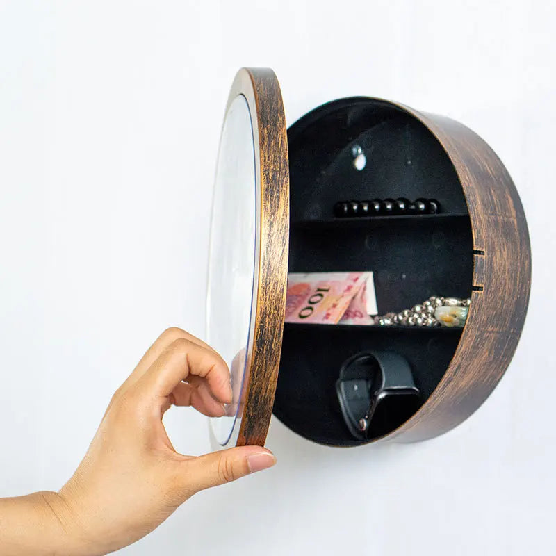North Carolina Dispensary Hidden Stash Wall Clock Safe — Silent Decorative Clock with Concealed Compartment for Cash, Jewelry & Keys
