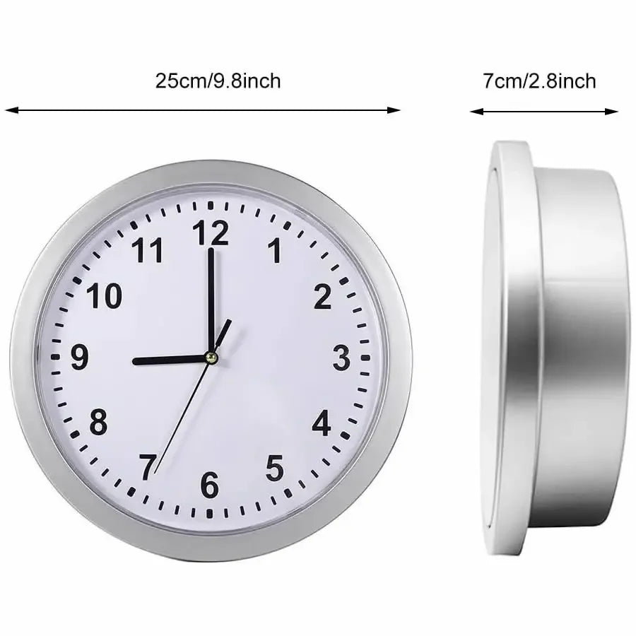 North Carolina Dispensary Hidden Stash Wall Clock Safe — Silent Decorative Clock with Concealed Compartment for Cash, Jewelry & Keys