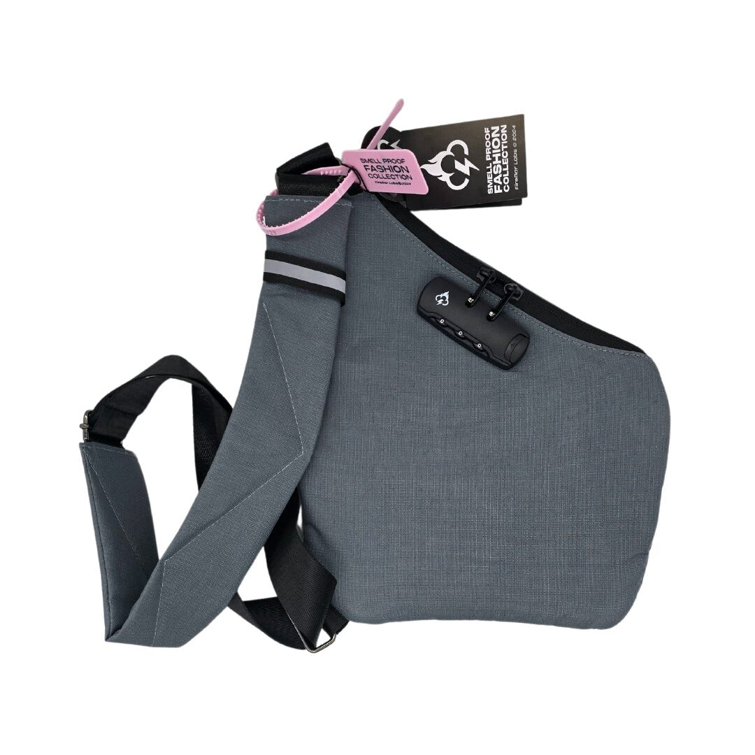 North Carolina Dispensary Smell Proof Crossbody Bag - Fashionable, Discreet + Hidden Lock (FireBar Labs x PBAL)
