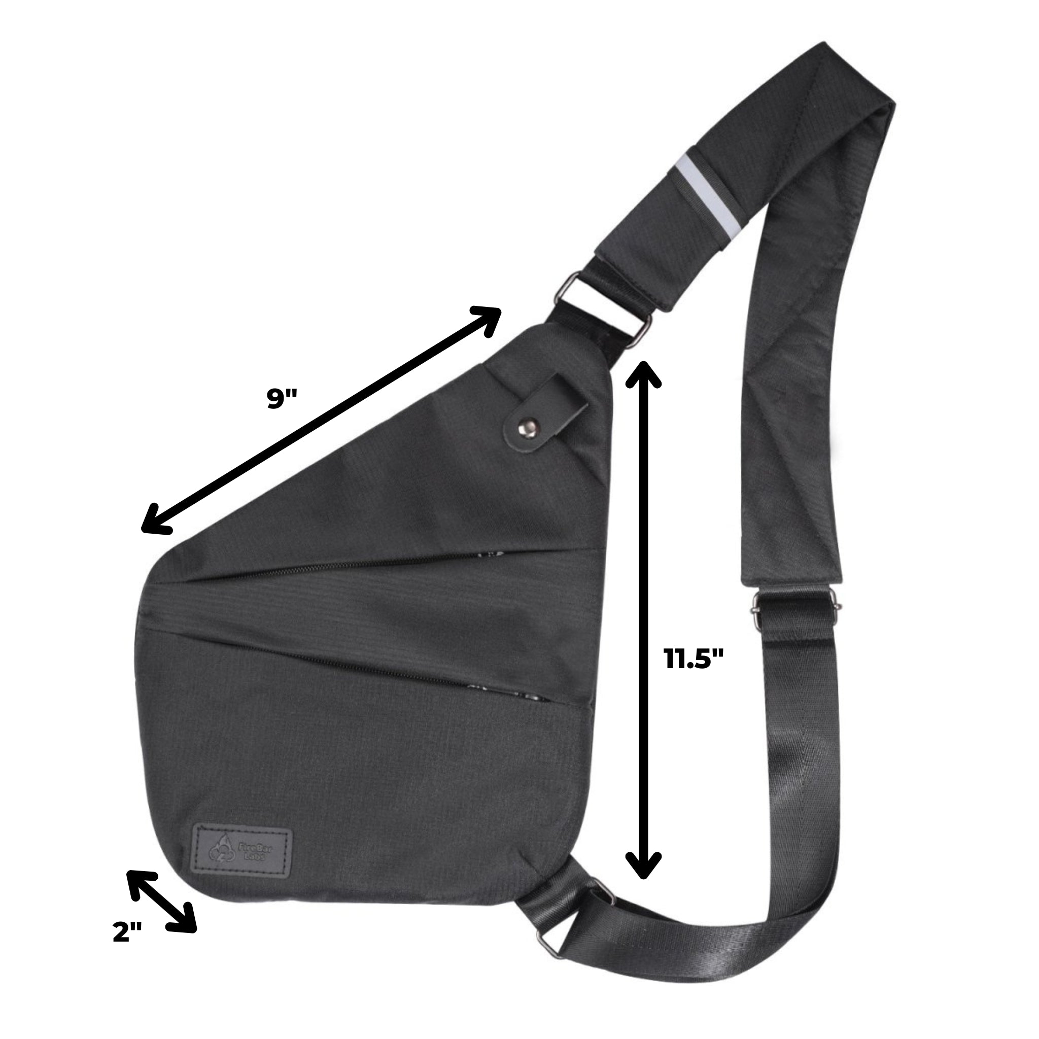 North Carolina Dispensary Smell Proof Crossbody Bag - Fashionable, Discreet + Hidden Lock (FireBar Labs x PBAL)