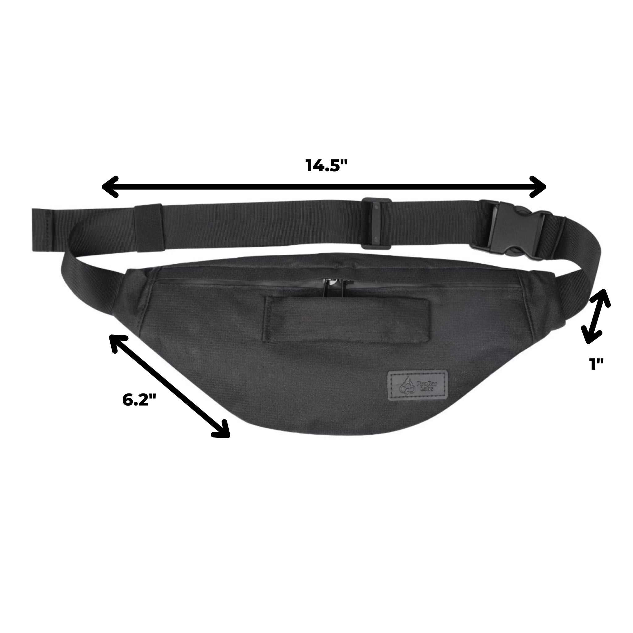 North Carolina Dispensary Smell Proof Fanny Pack / Shoulder Bag - Fashionable, Discreet + Hidden Lock (FireBar Labs x PBAL)