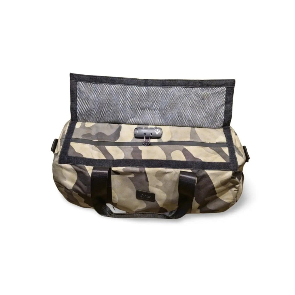 North Carolina Dispensary Smell Proof Max Duffle Bag - Fashionable, Discreet + Hidden Lock (FireBar Labs x PBAL)