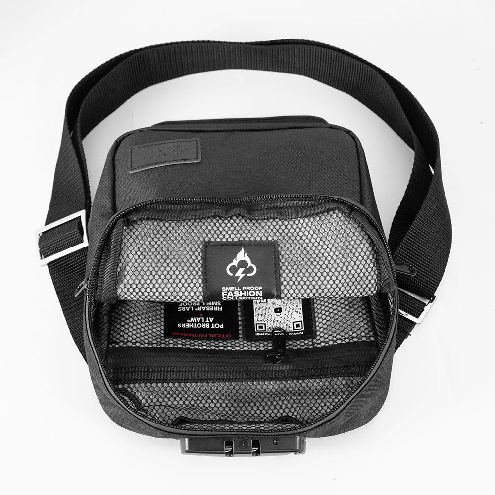 North Carolina Dispensary Smell Proof Messenger Bag - Fashionable, Discreet + Hidden Lock (FireBar Labs x PBAL)