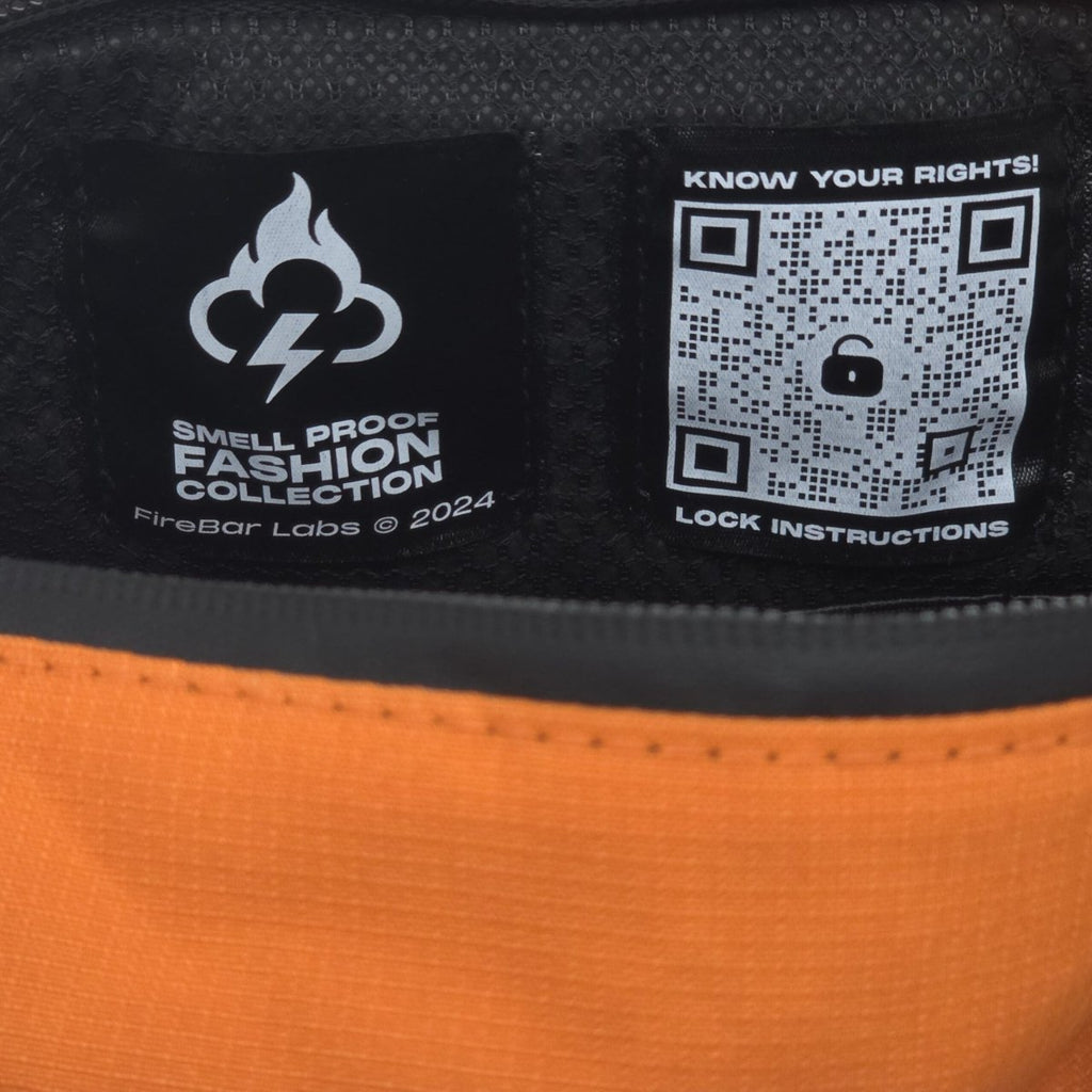 North Carolina Dispensary Smell Proof Mini Duffle Bag - Fashionable, Discreet + Hidden Lock (FireBar Labs x PBAL)
