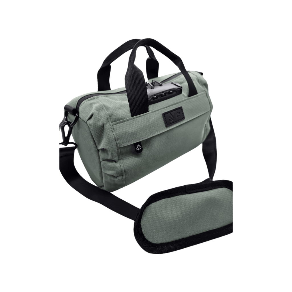 North Carolina Dispensary Smell Proof Mini Duffle Bag - Fashionable, Discreet + Hidden Lock (FireBar Labs x PBAL)