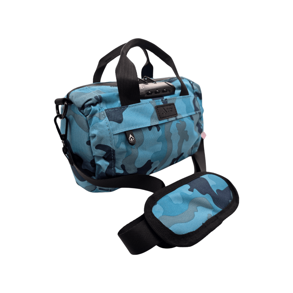North Carolina Dispensary Smell Proof Mini Duffle Bag - Fashionable, Discreet + Hidden Lock (FireBar Labs x PBAL)