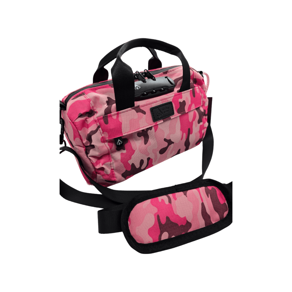 North Carolina Dispensary Smell Proof Mini Duffle Bag - Fashionable, Discreet + Hidden Lock (FireBar Labs x PBAL)