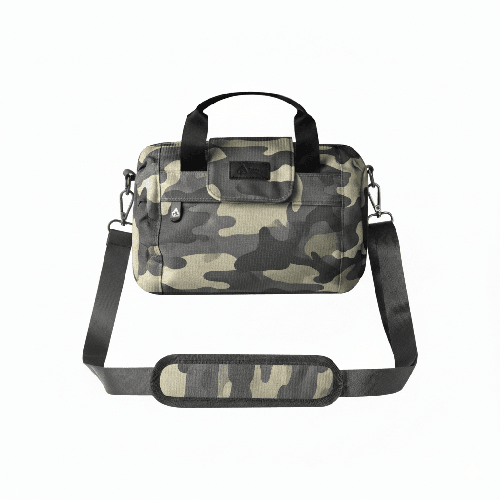North Carolina Dispensary Smell Proof Mini Duffle Bag - Fashionable, Discreet + Hidden Lock (FireBar Labs x PBAL)